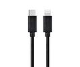 Cable, USB-C Plug - Apple Lightning, 2m, USB 2.0, Black